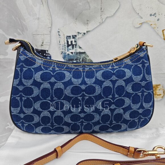 Coach Teri Crossbody Bag Denim Blue - Picture 5 of 12